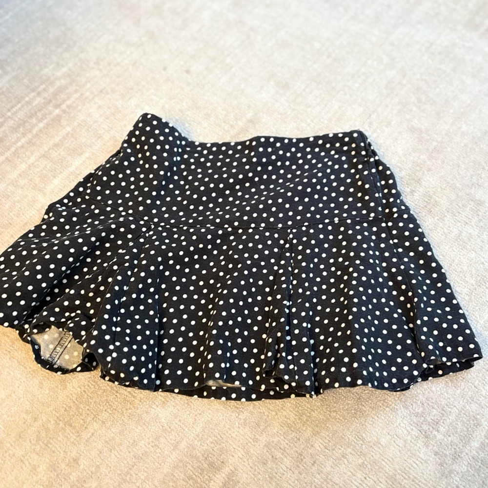 Polka Dot Black and White Skirt
